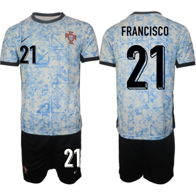 Men 2024-2025 Season Portugal away black #21 Soccer Jersey